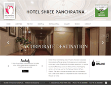 Tablet Screenshot of hotelshreepanchratna.in
